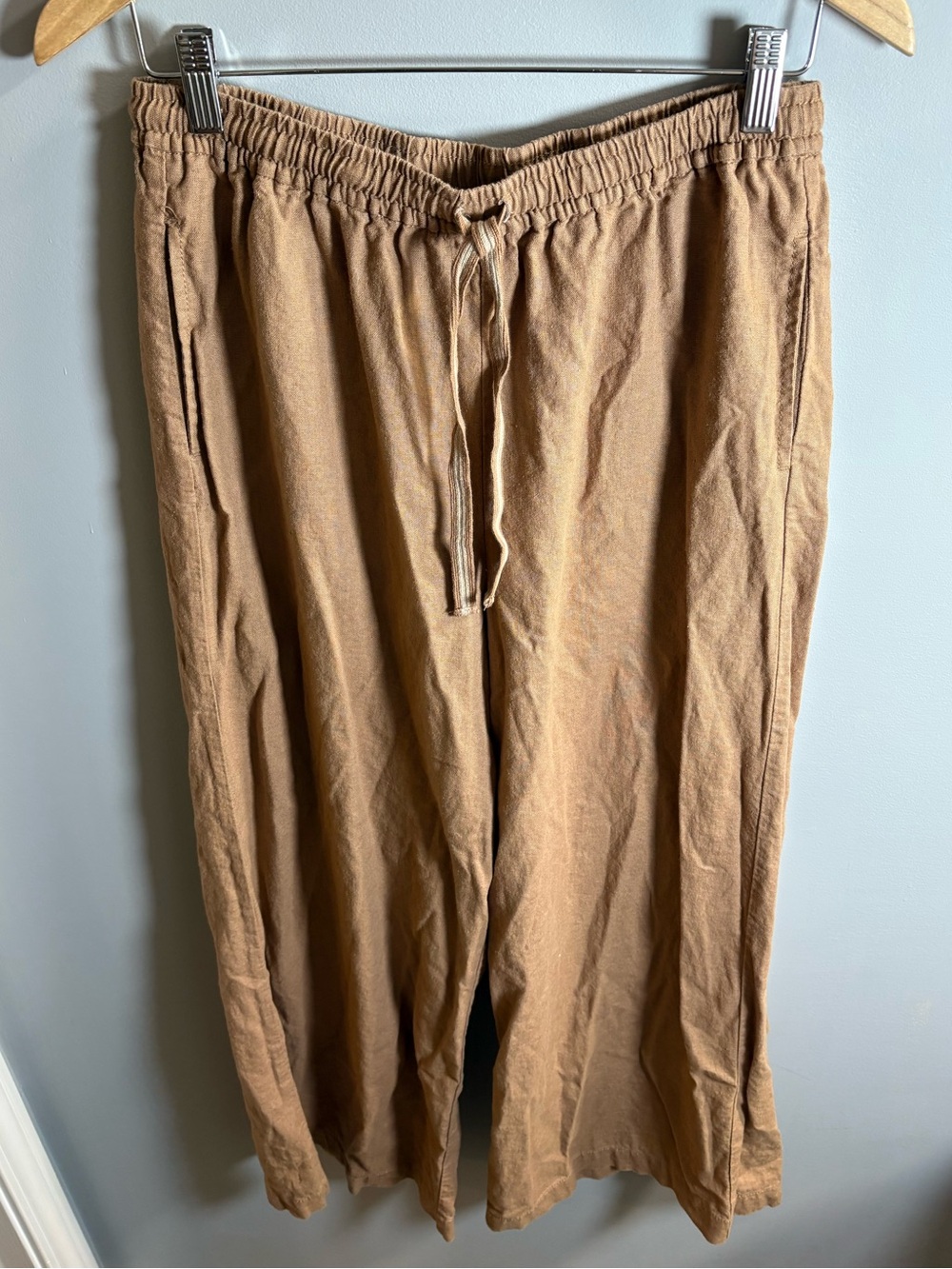 Source Unknown Relaxed Drawstring Trousers - Tan